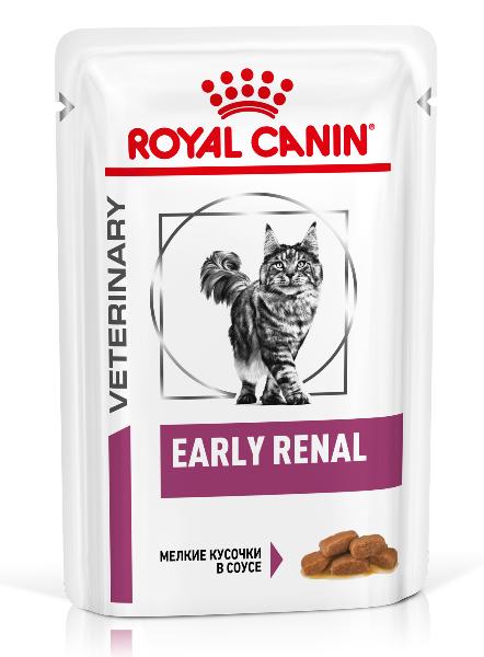 Корм для кошек при ранней стадии почечной недостаточности Royal Canin  Early Renal in GRAVY соус, 12*85 гр